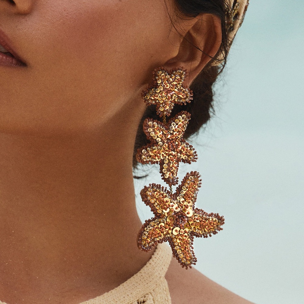 Deepa Gurnani Starfish Earrings SOLD OUT✨